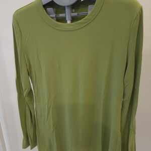 Green Long Sleeve Women's Top